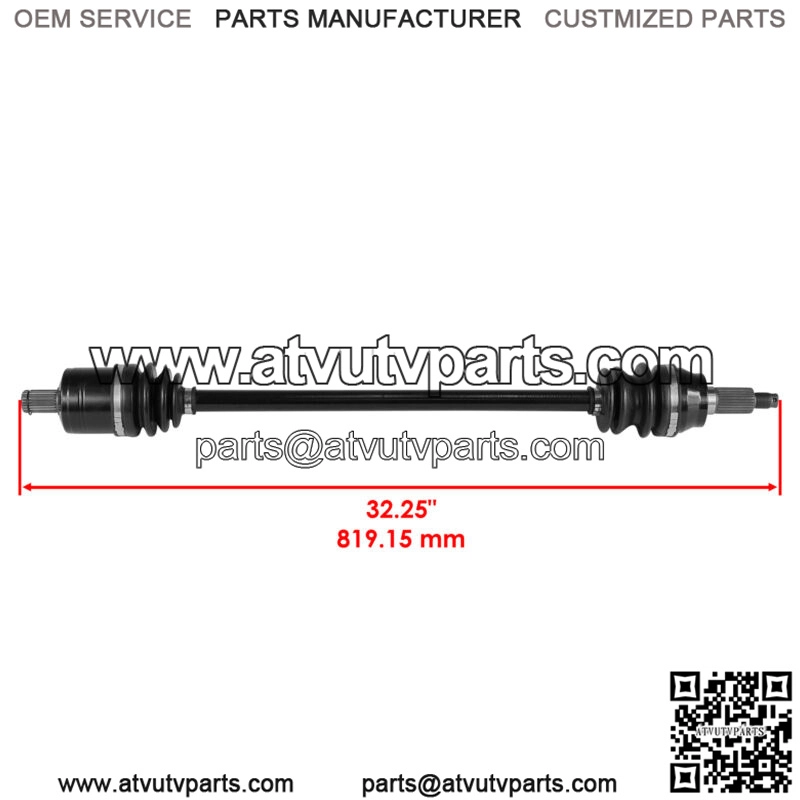 Front Left And Right CV Joint Axles for Polaris RZR XP 4 1000 Eps 2014-2016 (For: Polaris) - Image 2