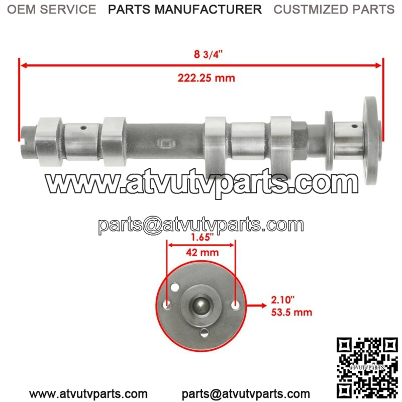 Camshaft Exhaust Assembly Fits Polaris Ranger XP 1000 / CREW XP 1000 2017 - 2020 (For: Polaris) - Image 2