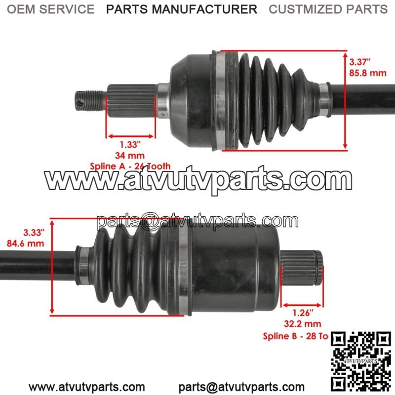 Rear CV Axles For Polaris General 1000 EPS 2016-2018 Left Or Right (For: Polaris) - Image 3