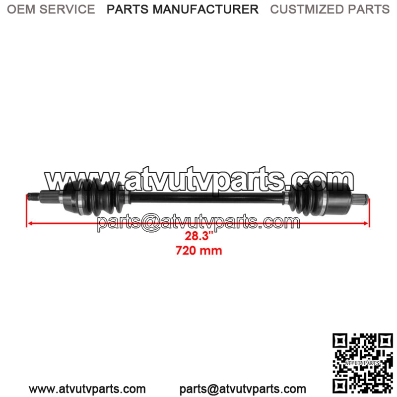 Front Left CV Joint Axle for Polaris Ranger Diesel / Crew Diesel 1000 2015-2018 (For: Polaris) - Image 2