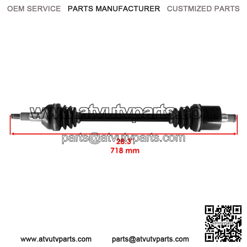 Rear Left Complete CV Joint Axle for Can-Am Commander 1000 4X4 2013-2015 - Image 2