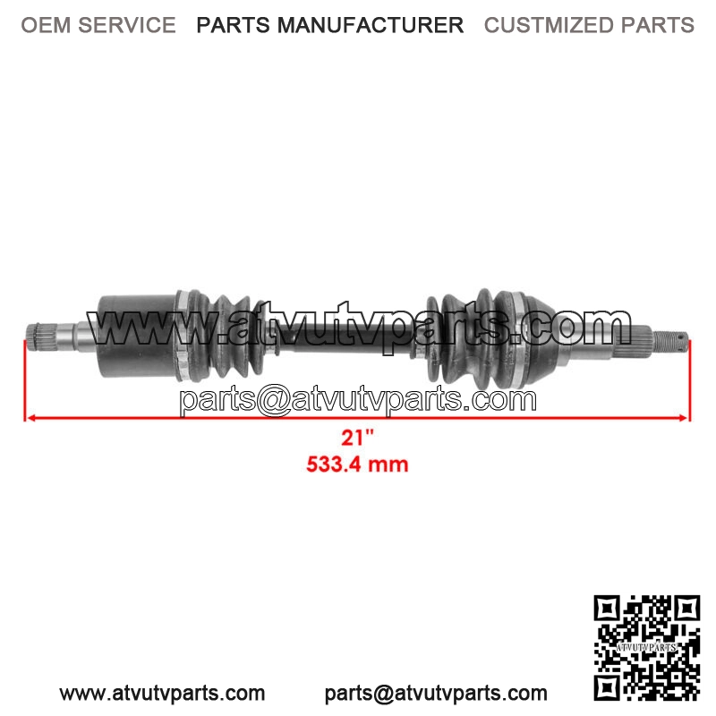 Front Left Complete CV Joint Axle for Canam 705401115, 705401943 - Image 2