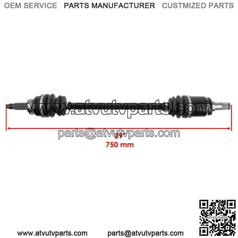 Front Left and Right CV Joint Axle Shaft fits Honda Pioneer 700 SXS700 2014-2022 - Image 2