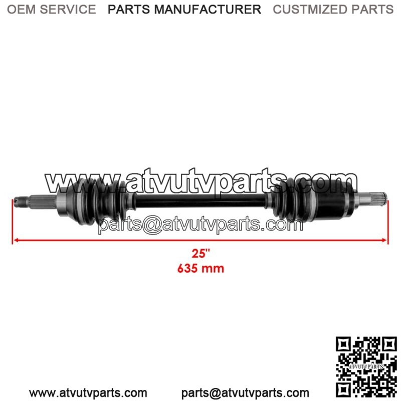 Front Left and Right CV Joint Axle Shaft fits Honda Pioneer 700 SXS700 2014-2022 - Image 4