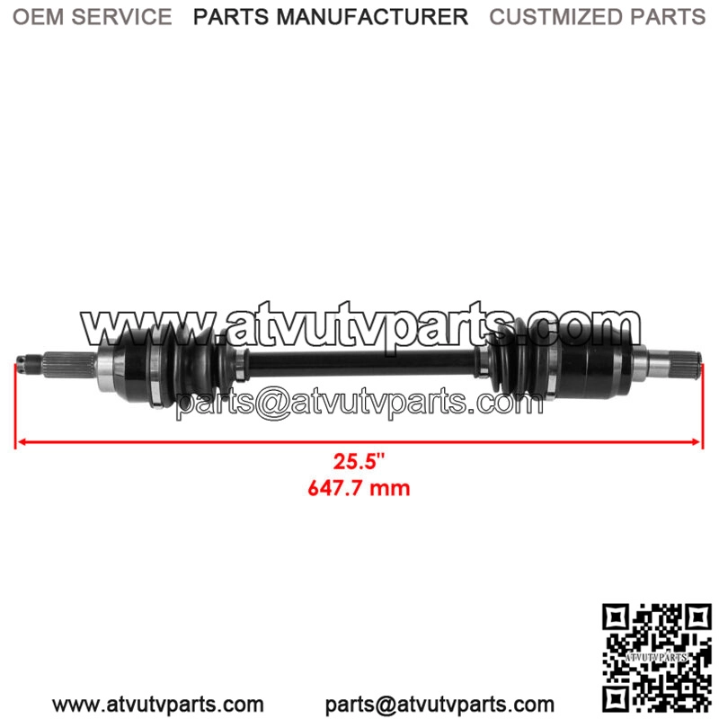 Front Left & Right Axles for Honda Pioneer 500 44350-HL5-A41 / 44250-HL5-A41 - Image 2