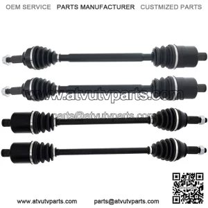 Front Rear CV Axle Drive Shaft Set for Polaris Ranger XD 1500 Crew 1337043