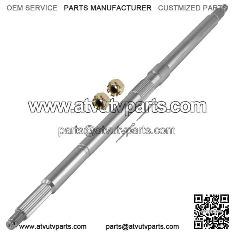Rear Axle Shaft with Castle Nuts Pin For Polaris Xpedition 325 425 2000-2001