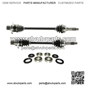 Pair of Rear Axles with Bearings for Yamaha Rhino 700 2008-2013