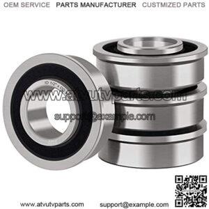 4 Pack Flanged Ball Bearing ID 1/2" x OD 1-3/8", Suitable for Lawn Mower, Wheelbarrows, Carts & Hand Trucks Wheel Hub, Replacement for Marathon, Exmark, Stens, Prime Line ?? Sunbelt.