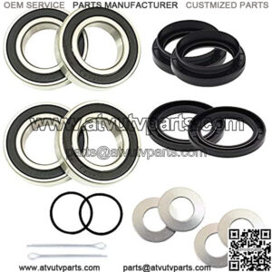 Bearing Y-ATV-FR-1009-5J1-15 Both Front Wheel Bearings and Seals Kit for Yamaha YFM660 Grizzly IRS 2002