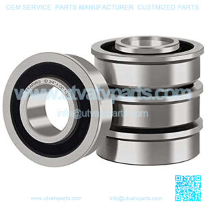 4 Pcs Flanged Ball Bearings ID 3/4" x OD 1-3/8", Applicable Lawn Mower, Wheelbarrows, Carts & Hand Trucks Wheel, Replacement 532009040, AM118315, AM127304, 10513, 251210 Etc.