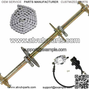 mini drift cart 40mm rear 1040mm length axle bearing assembly