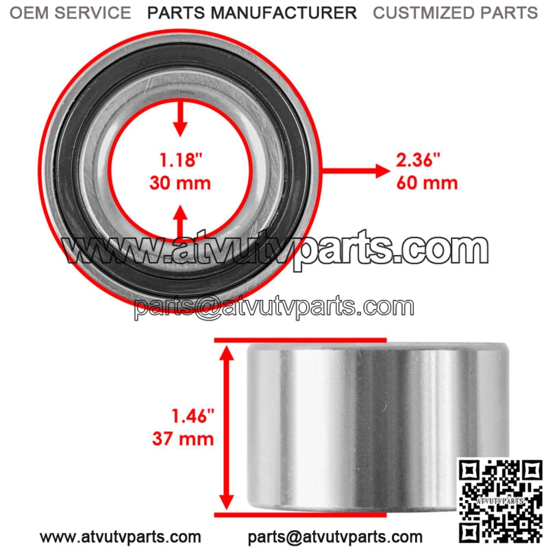 Front or Rear Wheel Ball Bearing for Can-Am Maverick 1000R 4X4 EFI 2013-2016 - Image 2