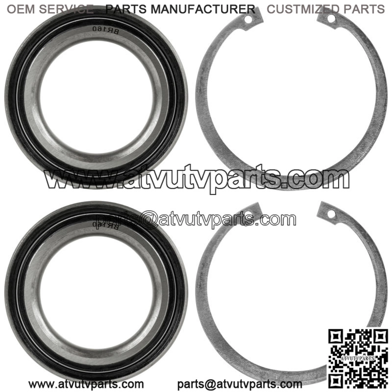 Knuckle Bearings W/Reataining Ring Clips For Polaris Ranger HST 2015-2017 - Image 4