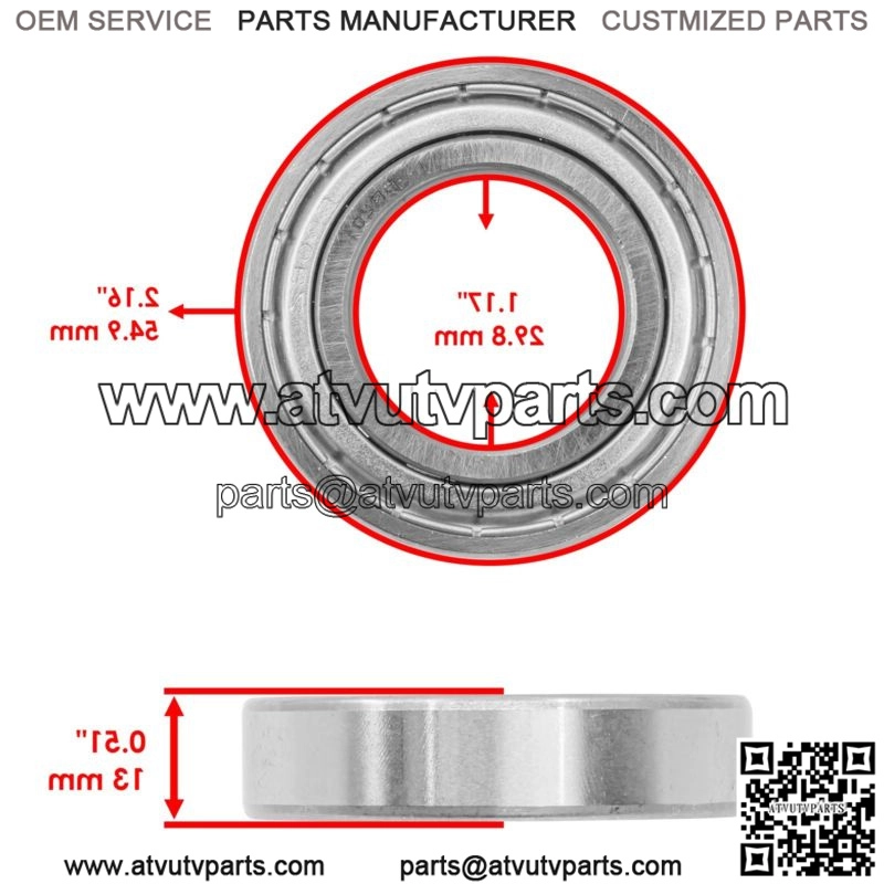 Rear Brake Bearings For Yamaha Raptor 90 YFM90 2016-2023 ATV - Image 2