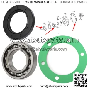 For Kawasaki Mule Inside Rear Axle Bearing Seal Gasket #11060-1251 92045-1208 (For: More than one vehicle)