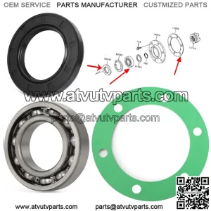 For Kawasaki Mule #92049-1298 Inside Rear Axle Bearing &Seal &Gasket #11060-1251 (For: More than one vehicle)