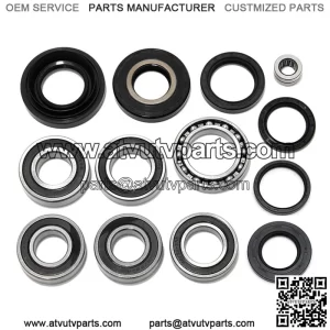 Rear Differential & Axle Bearings Seals Kit For Honda Rancher 350 400 TRX350 TRX400 2000-2006