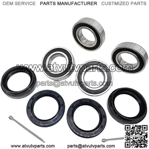 Front Wheel Bearing Seal Kits for Suzuki Quadrunner 250 500 Vinson 500 King Quad 250 300 400 Eiger 400 LT-F500F LT-A500F LT-F400 LT-F400F LT-4WD LTF-250 LT-F250F LTF300F LTF400F