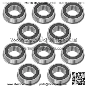 F6003-19-2RS F6003 Flange Deep Groove Sealed Ball Bearings 19x35x13