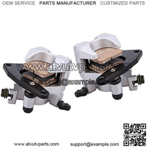 Front Brake Caliper Compatible with Yamaha Grizzly 660 YFM660 2002-2008 Left and Right with Pads Replaces 4WV-2580T-10-00 4WV-2580U-10-00