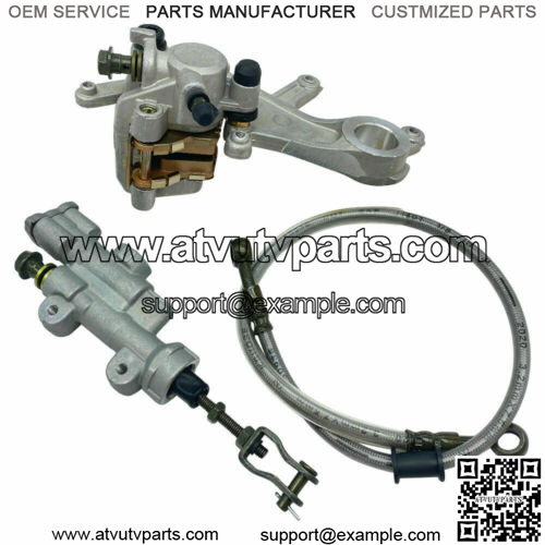 motorcycle rear brake calliper and master cylinder assembly