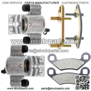 Front Left Right Brake Caliper Pad Set for Polaris Scrambler Trail Boss 325 350L