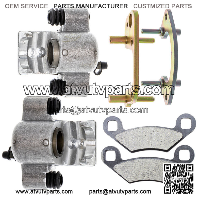 Front Left Right Brake Caliper Pad Set for Polaris Scrambler Trail Boss 325 350L