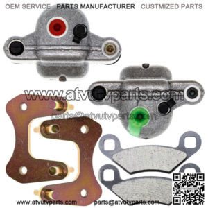 Rear Left Right Brake Caliper Pad for 2005 Polaris ATP 330 500 1910875 1910876
