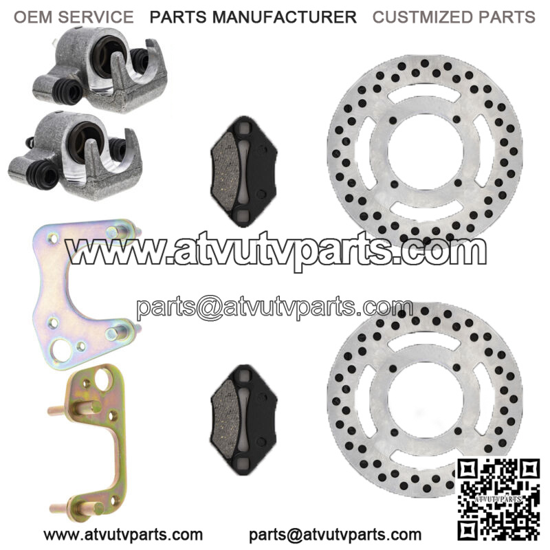 Front Brake Rotor Caliper Pad Set for Polaris Magnum 325 5211084 1910309
