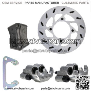 Front Brake Rotor Caliper Pad Set for Polaris Outlaw 450 5247752 1912275