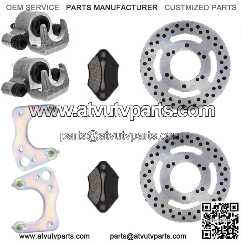 Front Brake Rotor Caliper Pad Set for Polaris Sportsman 500 400 1910309