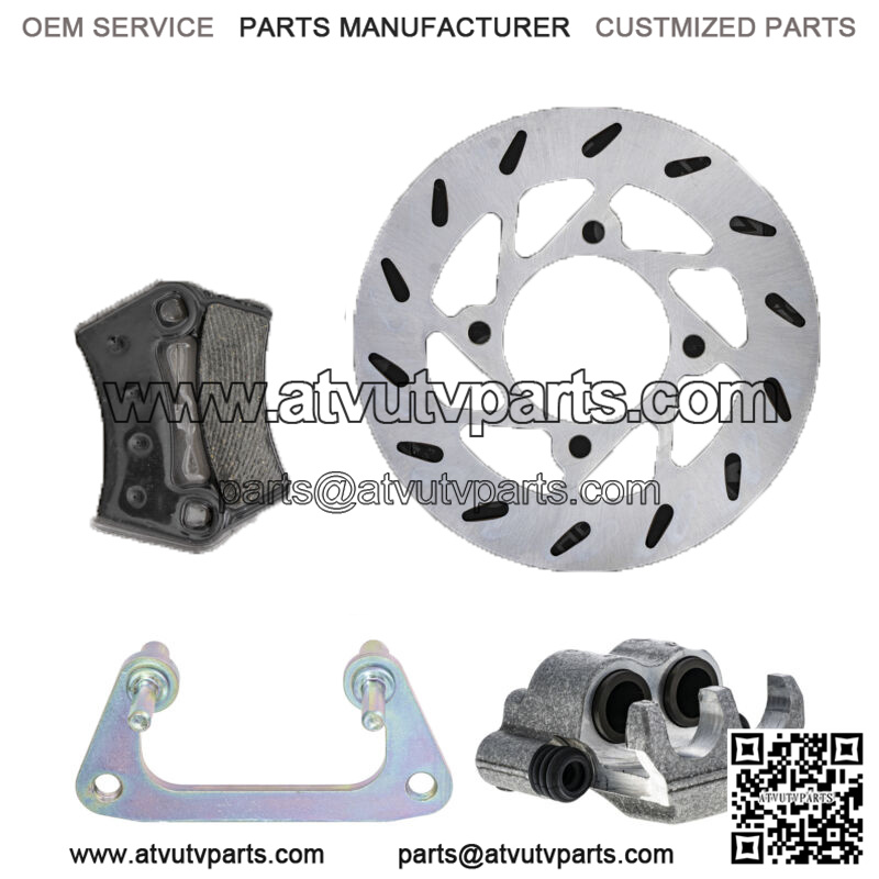 Front Left Brake Rotor Caliper Pad Set for Polaris Outlaw 450 5247752