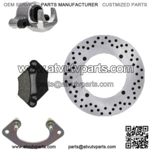 Front Left Brake Rotor Caliper Pad Set for Polaris Sportsman 850 1000