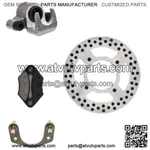 Front Right Brake Rotor Caliper Pad Set for Polaris Predator 500 5246155
