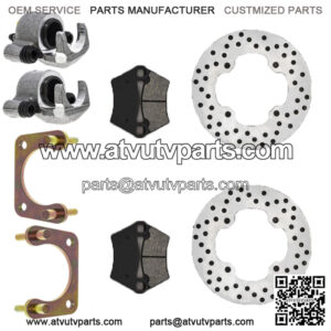 Rear Brake Rotor Caliper Pad Set for Polaris Ranger 900 1911374 5248250