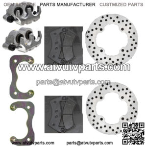 Rear Brake Rotor Caliper Pad Set for Polaris Ranger Crew 700 5248250