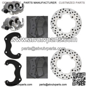 Rear Brake Rotor Caliper Pad Set for Polaris Ranger Crew 900 5248250