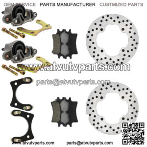 Rear Brake Rotor Caliper Pad Set for Polaris Sportsman 570 500 800 5248250
