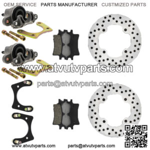 Rear Brake Rotor Caliper Pad Set for Polaris Sportsman 800 5248250 1911075