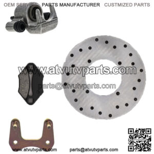 Rear Left Brake Rotor Caliper Pad Set for Polaris ATP 330 500 5244882
