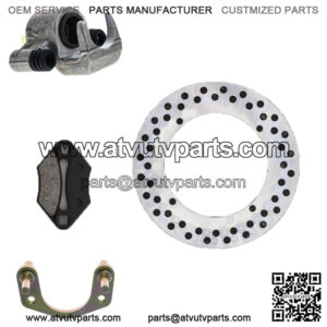 Rear Left Brake Rotor Caliper Pad Set for Polaris Outlaw 525 IRS 1911238