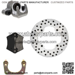 Rear Left Brake Rotor Caliper Pad Set for Polaris Ranger 400 5248250