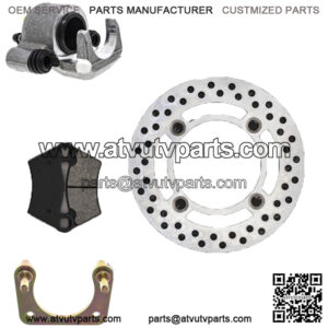 Rear Left Brake Rotor Caliper Pad Set for Polaris Ranger 500 1912136