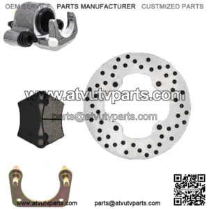 Rear Left Brake Rotor Caliper Pad Set for Polaris Ranger XP 700 1912364