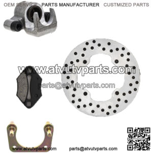 Rear Left Brake Rotor Caliper Pad Set for Polaris RZR 800 1911614 5248250