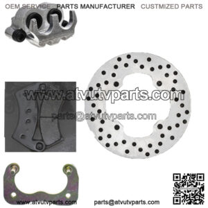 Rear Right Brake Rotor Caliper Pad Set for Polaris Ranger Crew 700 5248250