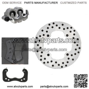 Rear Right Brake Rotor Caliper Pad Set for Polaris Ranger XP 1000 1911762