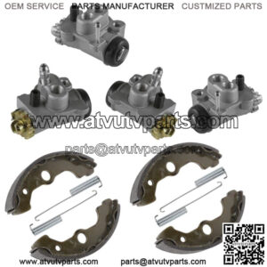 Front L/R Brake Cylinder & Shoe For Honda Rancher 350 TRX350TE TRX350TM 2000-03