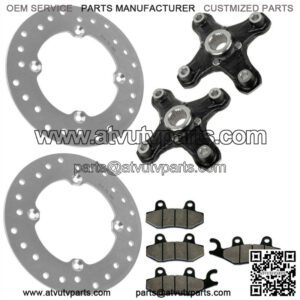 Front Wheel Hubs w/ Brake Discs & Pads For CanAm Maverick 1000R 2014-2015 (For: Can-Am)